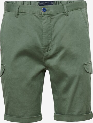 KOROSHI Regular Pants in Green: front