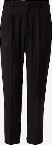 ABOUT YOU x Kevin Trapp Regular Pleat-front trousers in Black: front