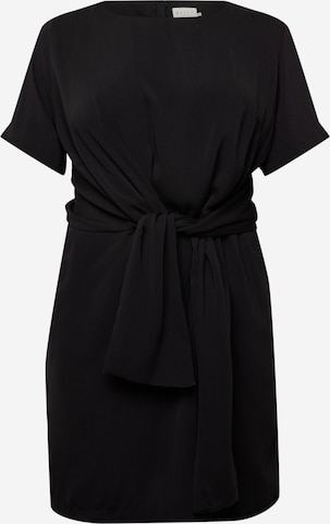 Robe 'Lotta' KAFFE CURVE en noir : devant