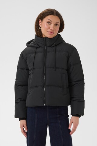 SAINT TROPEZ Overgangsjakke i sort: forside