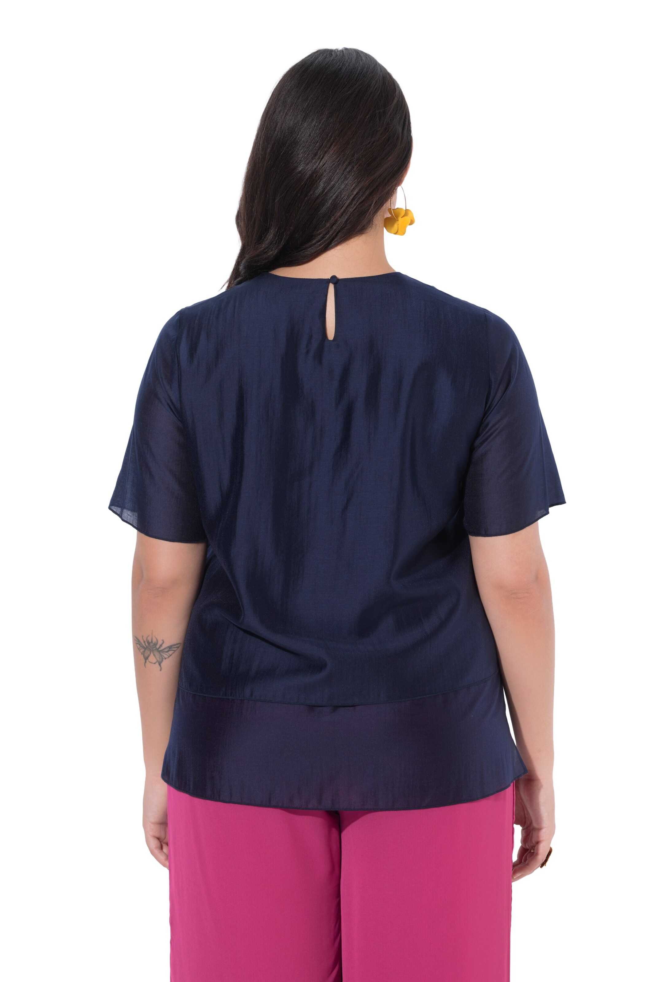 Ulla Popken Bluse in Blau