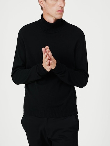 SANVT Pullover 'The Merino Roll Neck'‌‌‌‌‌‌ in Schwarz