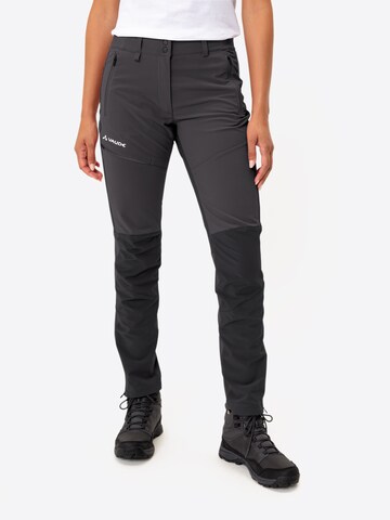 VAUDE Regular Outdoor Pants 'Elope' in Grey: front