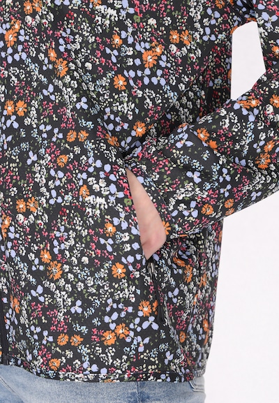 usha BLUE LABEL Chaqueta de entretiempo en marrón / azul violaceo / naranja / negro, Vista del producto