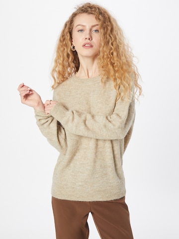 Pull-over MSCH COPENHAGEN en beige : devant