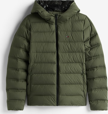 Tommy Jeans Зимняя куртка в Зеленый: спереди
