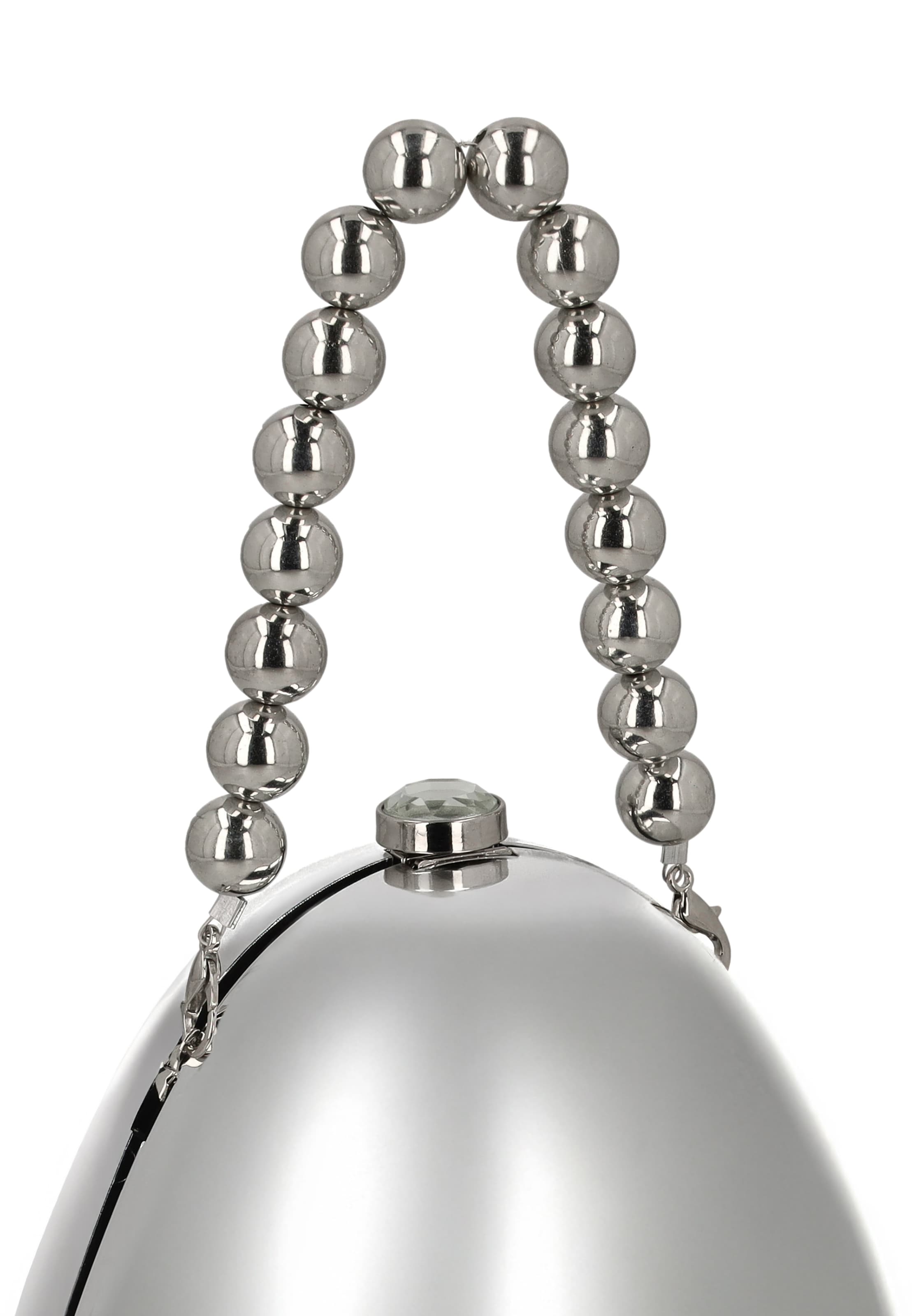 faina Clutch in Silver