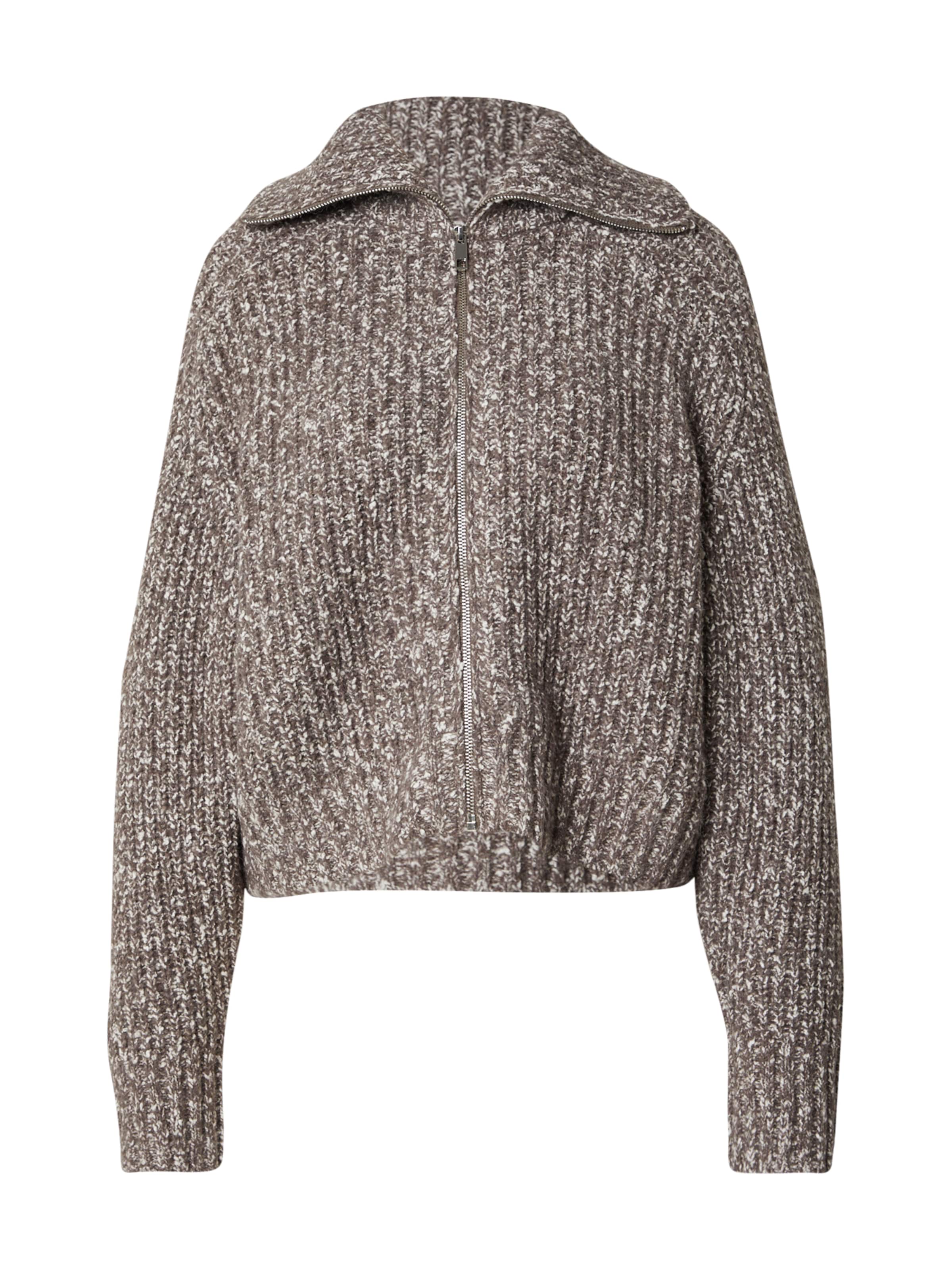 EDITED Knit Cardigan 'Lucila' in Brown: front