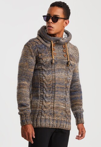Leif Nelson Sweater in Brown: front