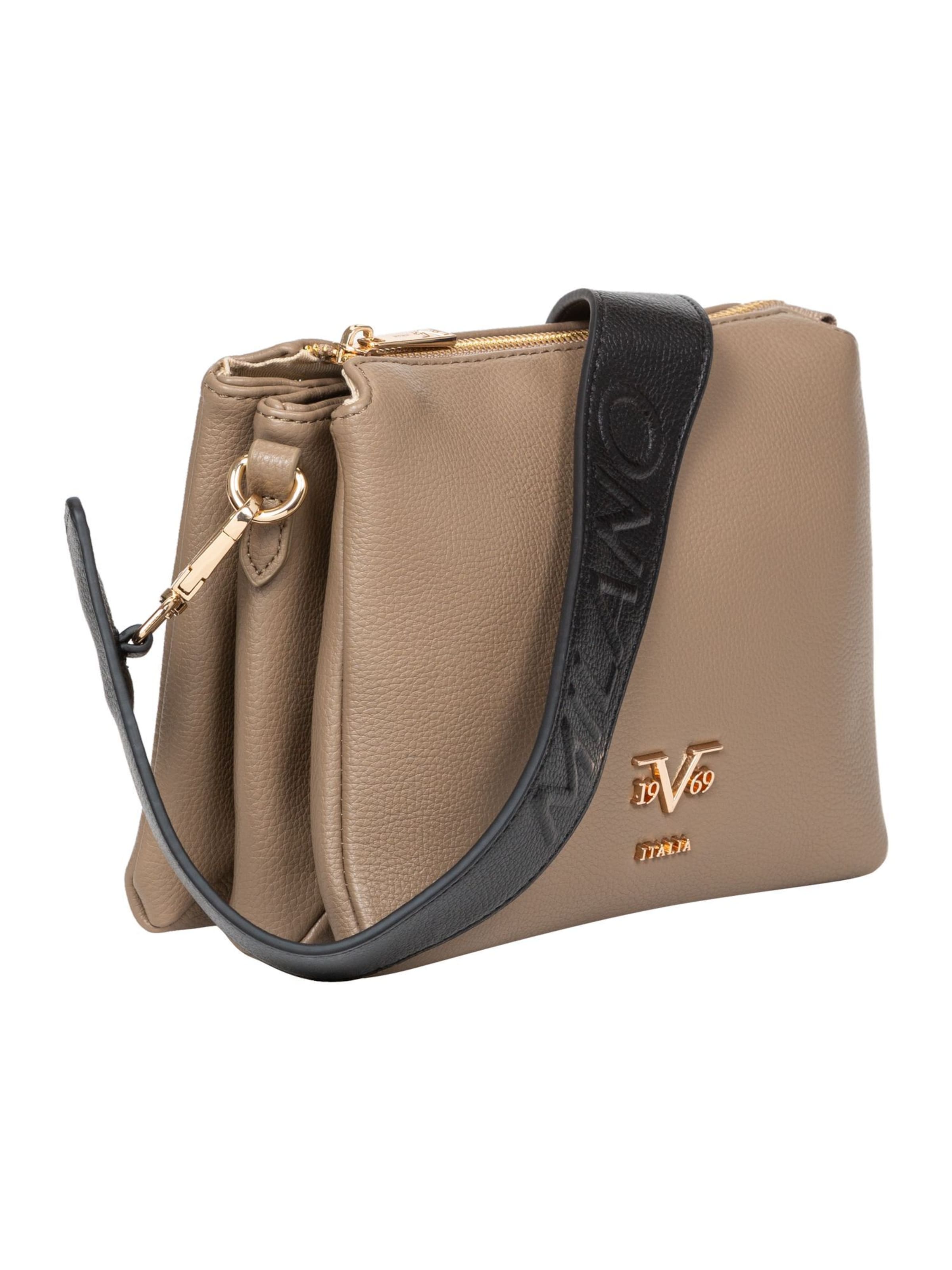 19V69 ITALIA Skuldertaske 'Billie' i grå