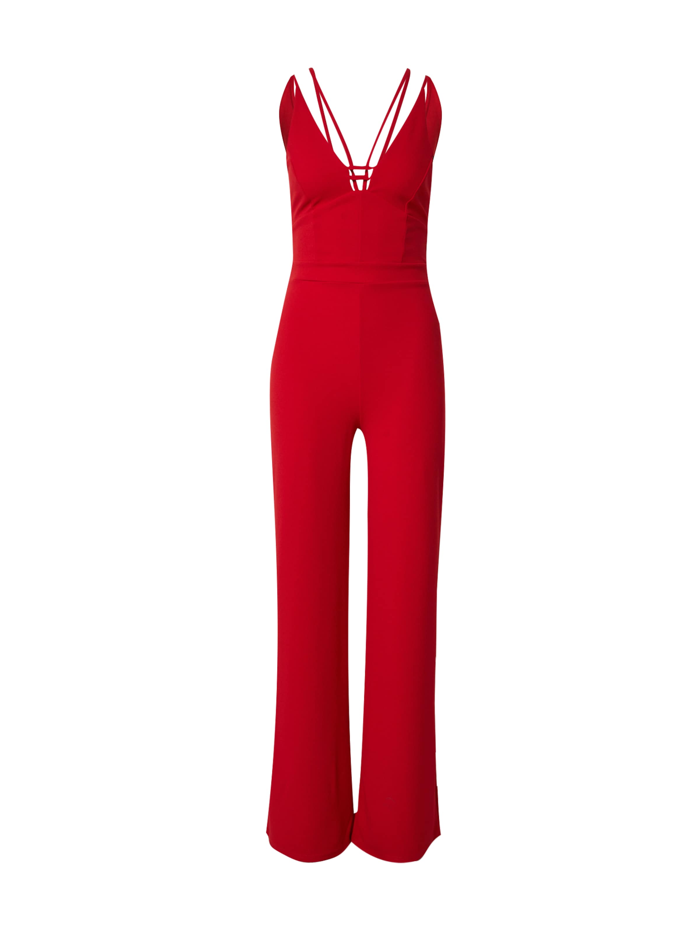 Lipsy Jumpsuit in Rood: voorkant