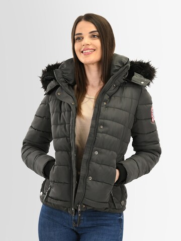 NAVAHOO Jacke 'Chloe' in Grau: Vorderseite