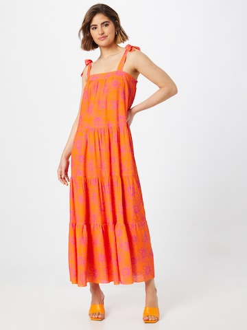 FRNCH PARIS - Vestido de verano 'Rawen' en naranja: frente