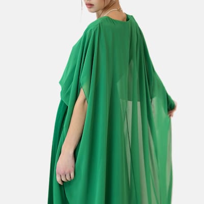 Elara Robe 'Abaya' en 34-42 en émeraude, Vue avec produit