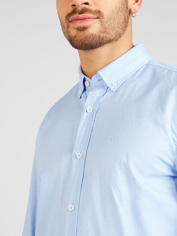 BOSS Regular fit Overhemd in Blauw