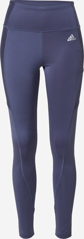 Skinny Pantaloni sportivi di ADIDAS SPORTSWEAR in blu: frontale