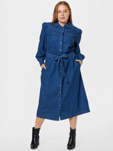 Abito camicia di Dorothy Perkins in blu: frontale