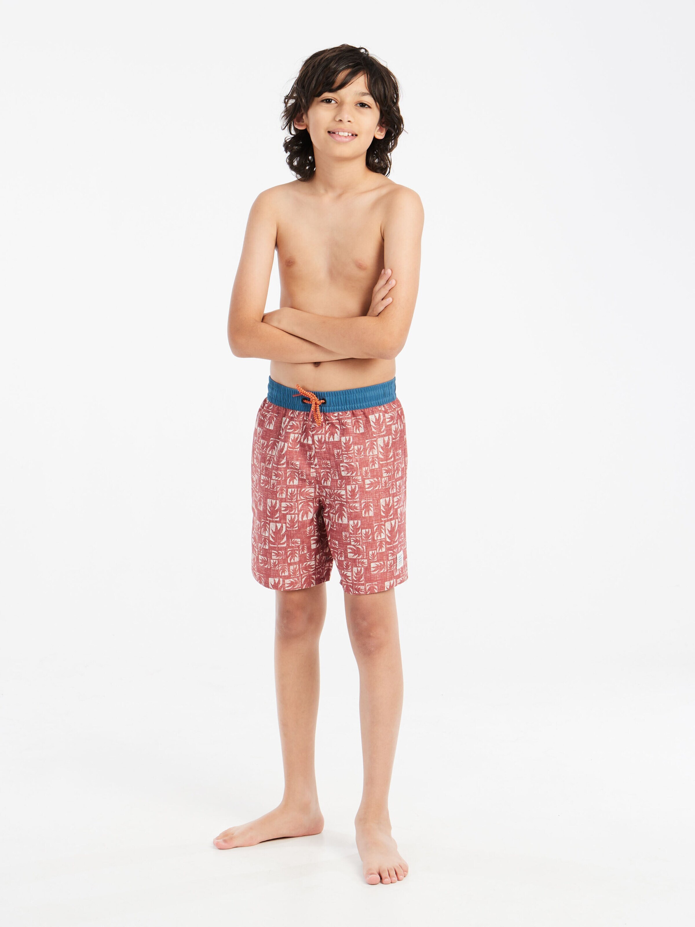 PROTEST Zwemshorts 'PRTSurfin JR' in Rood: voorkant