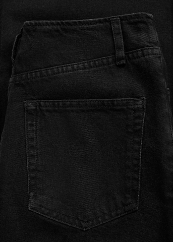 MANGO Wide Leg Jeans in Schwarz