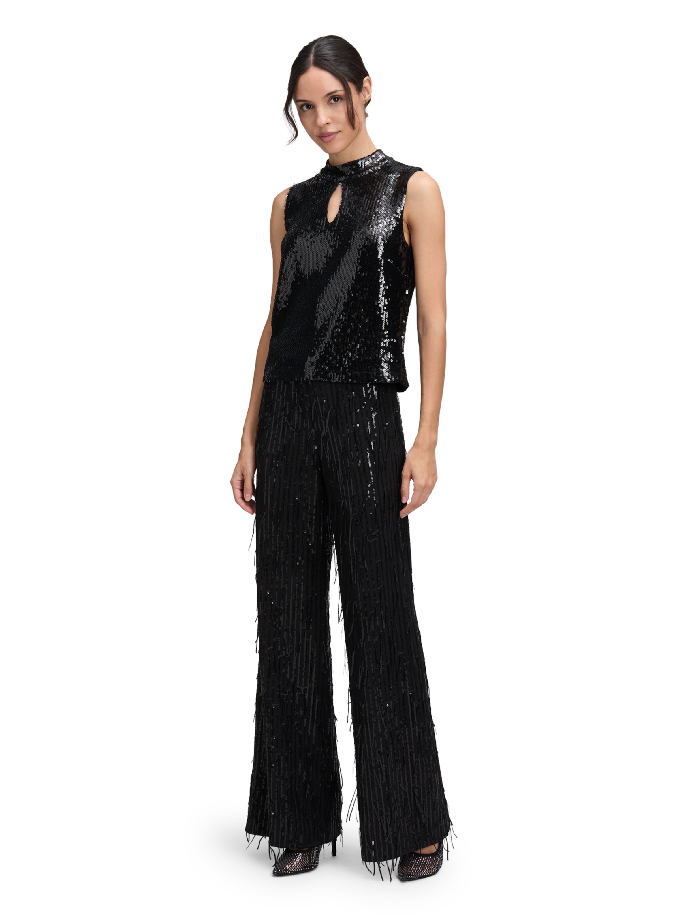Vera Mont Wide leg Trousers in Black