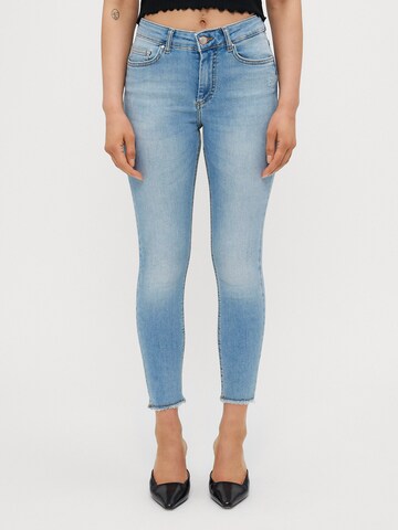Only Petite Скинни Джинсы 'ONLBLUSH' в Синий: спереди