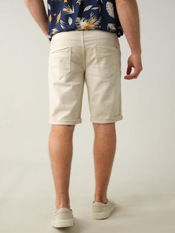 Coupe slim Pantalon 'Bart' Deeluxe en blanc