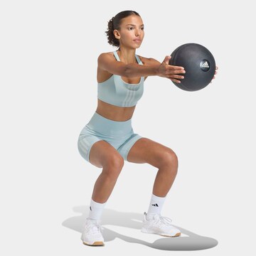 ADIDAS PERFORMANCE Skinny Workout Pants in Green