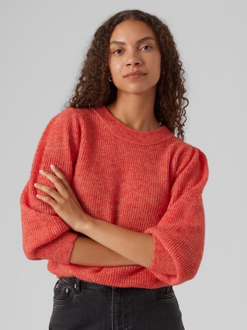 VERO MODA - Pullover 'Vigga' em vermelho