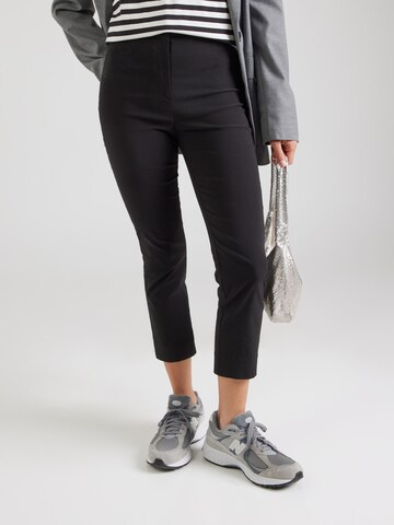 TOPSHOP Slim fit Trousers in Black: front
