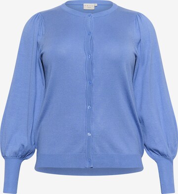 KAFFE CURVE Strickjacke 'Lazzy' in Blau: Vorderseite