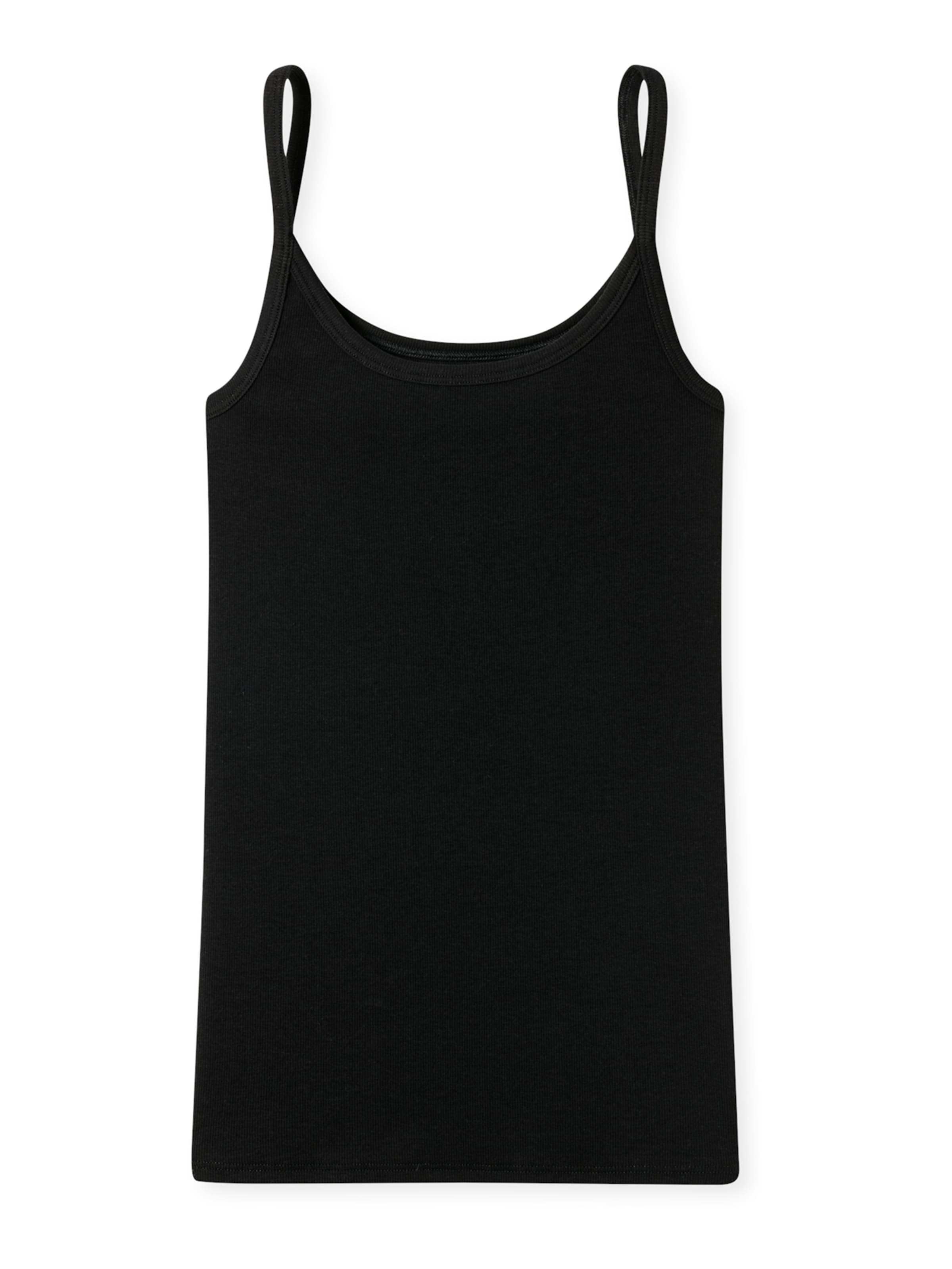 Haut 'Pure Rib' SCHIESSER en noir : devant