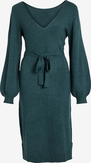 VILA Stickad klänning 'RIL' i mörkgrön, Produktvy