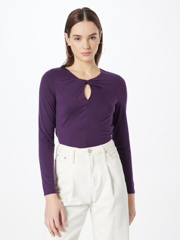 PIECES Shirt 'MINA' in Purple: front