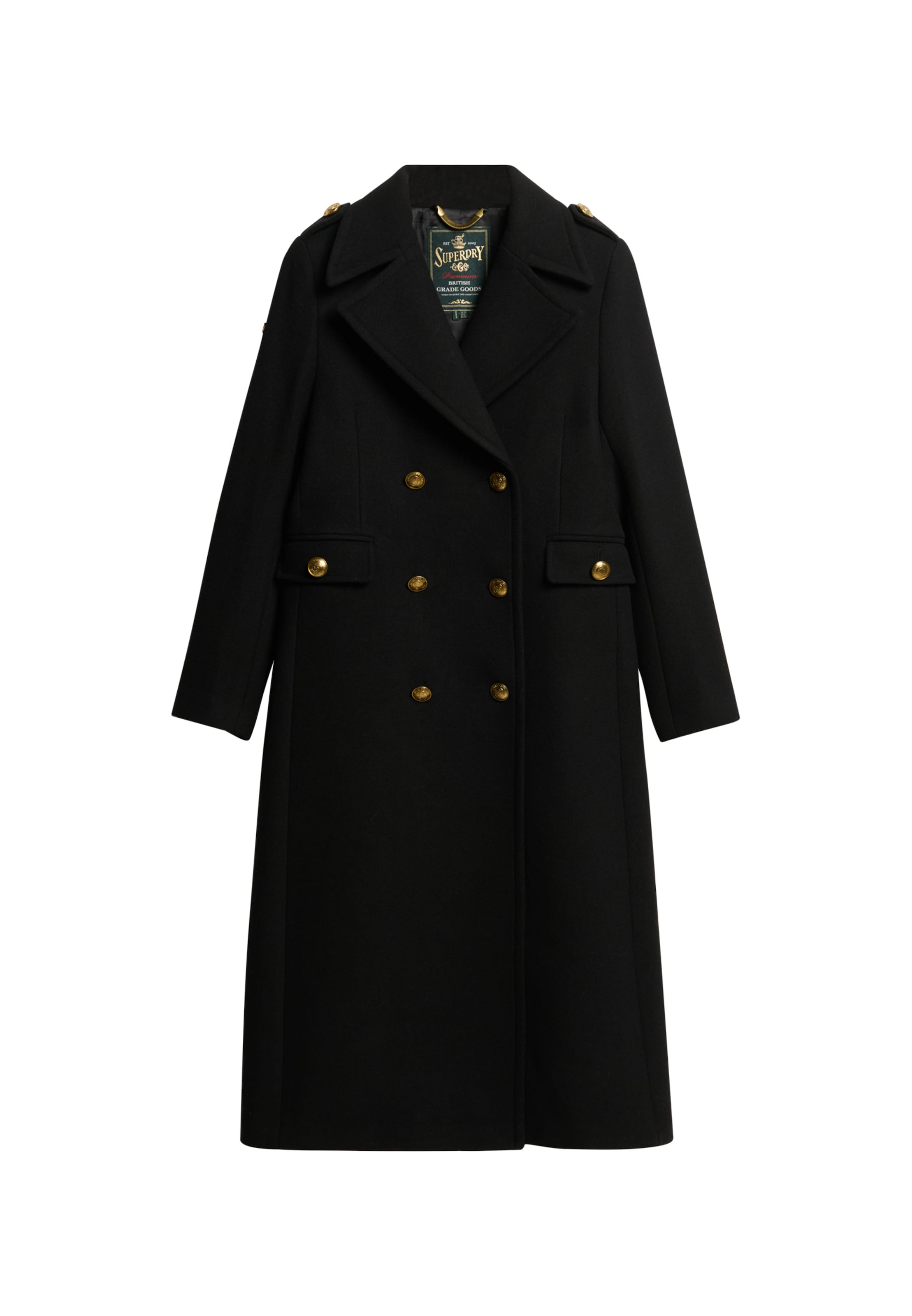 Superdry & Co Wintermantel in Zwart: voorkant