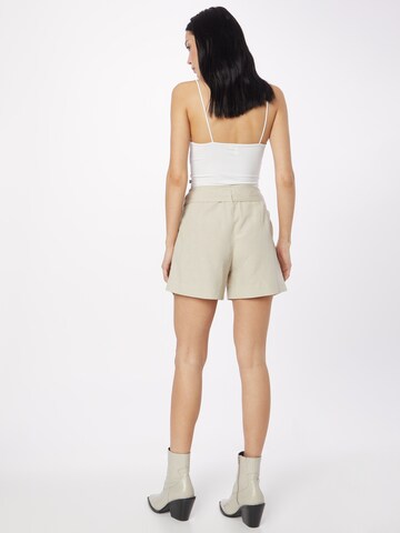 ONLY Loose fit Pleat-front trousers 'VIVA' in Beige