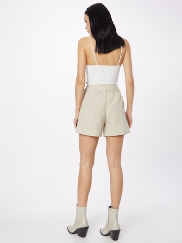 ONLY Loose fit Pleat-Front Pants 'VIVA' in Beige