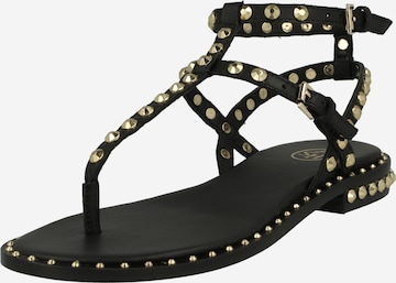 ASH T-Bar Sandals 'PAROS' in Black: front