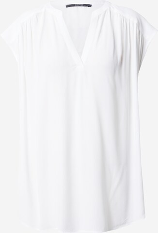 Camicia da donna di ESPRIT in bianco: frontale