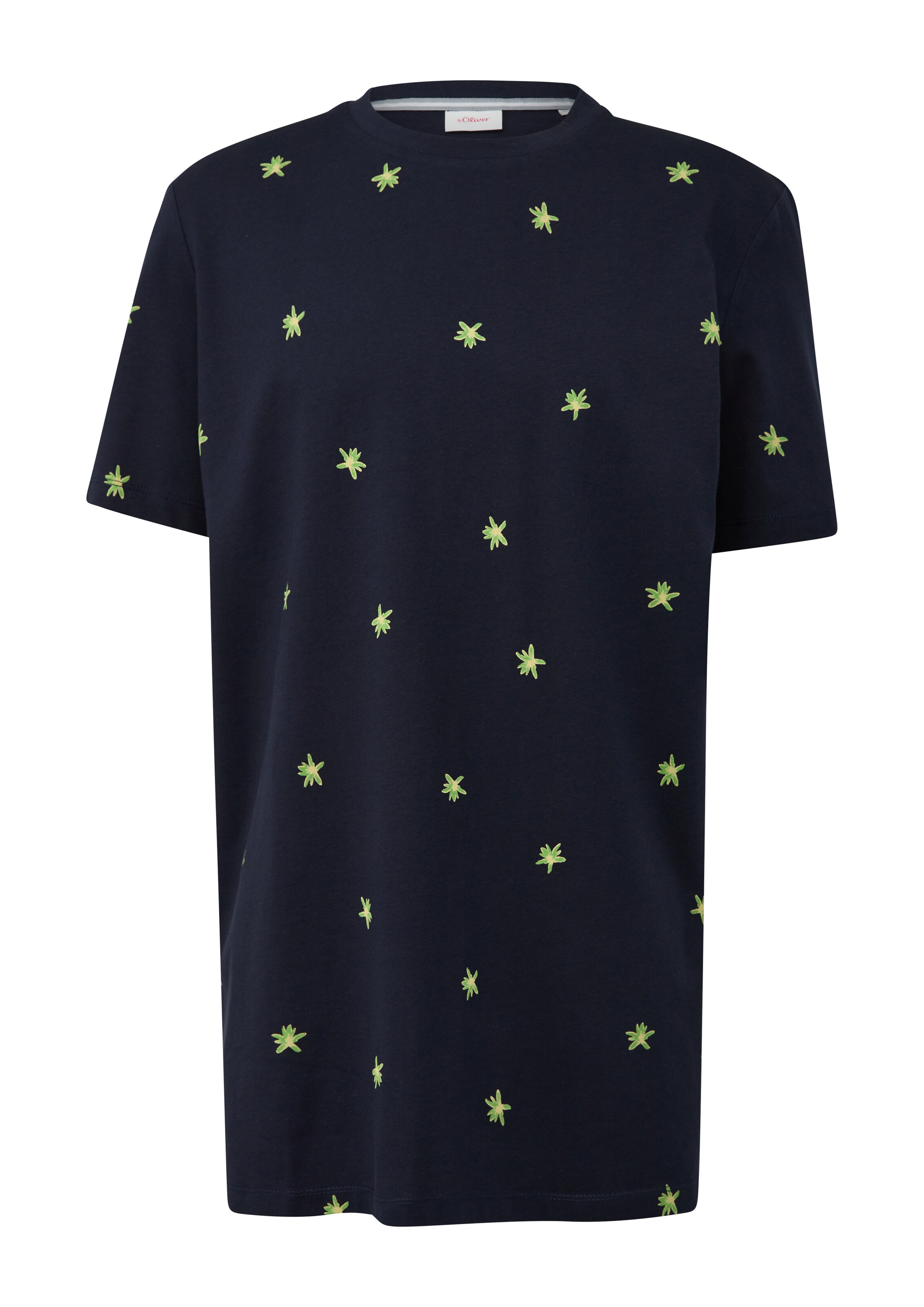 s.Oliver Men Tall Sizes Shirt in Blue: front