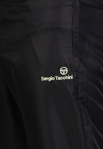 Sergio Tacchini Tapered Sporthose 'Carson 021' in Schwarz