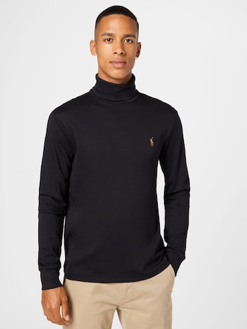 Coupe regular T-Shirt Polo Ralph Lauren en noir : devant