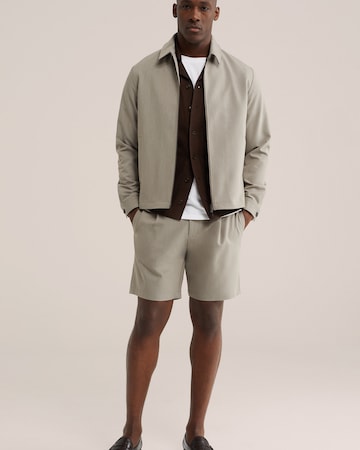 WE Fashion Свободный крой Брюки со складками в Серый