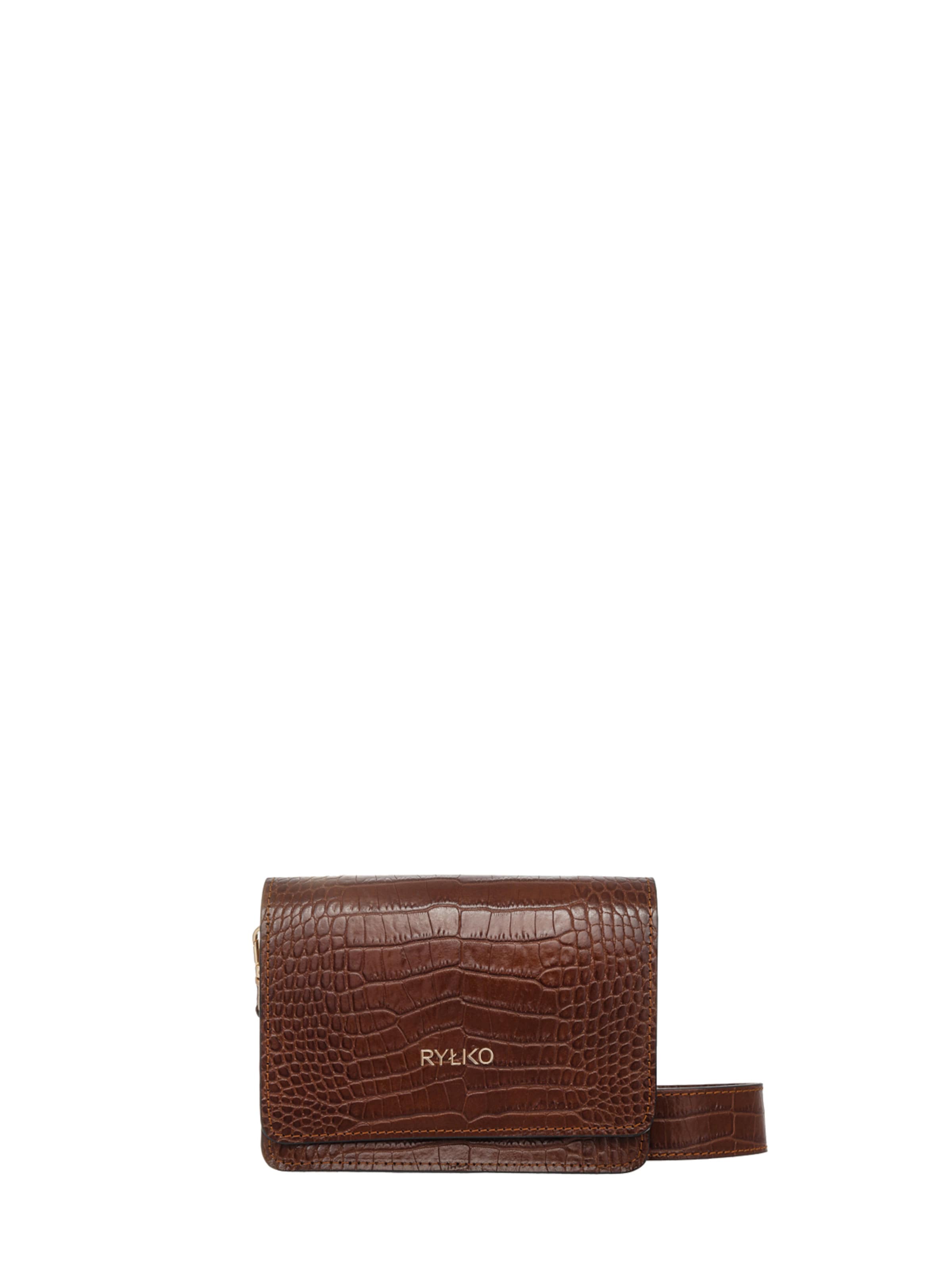 RYŁKO - Mala de ombro em castanho: frente