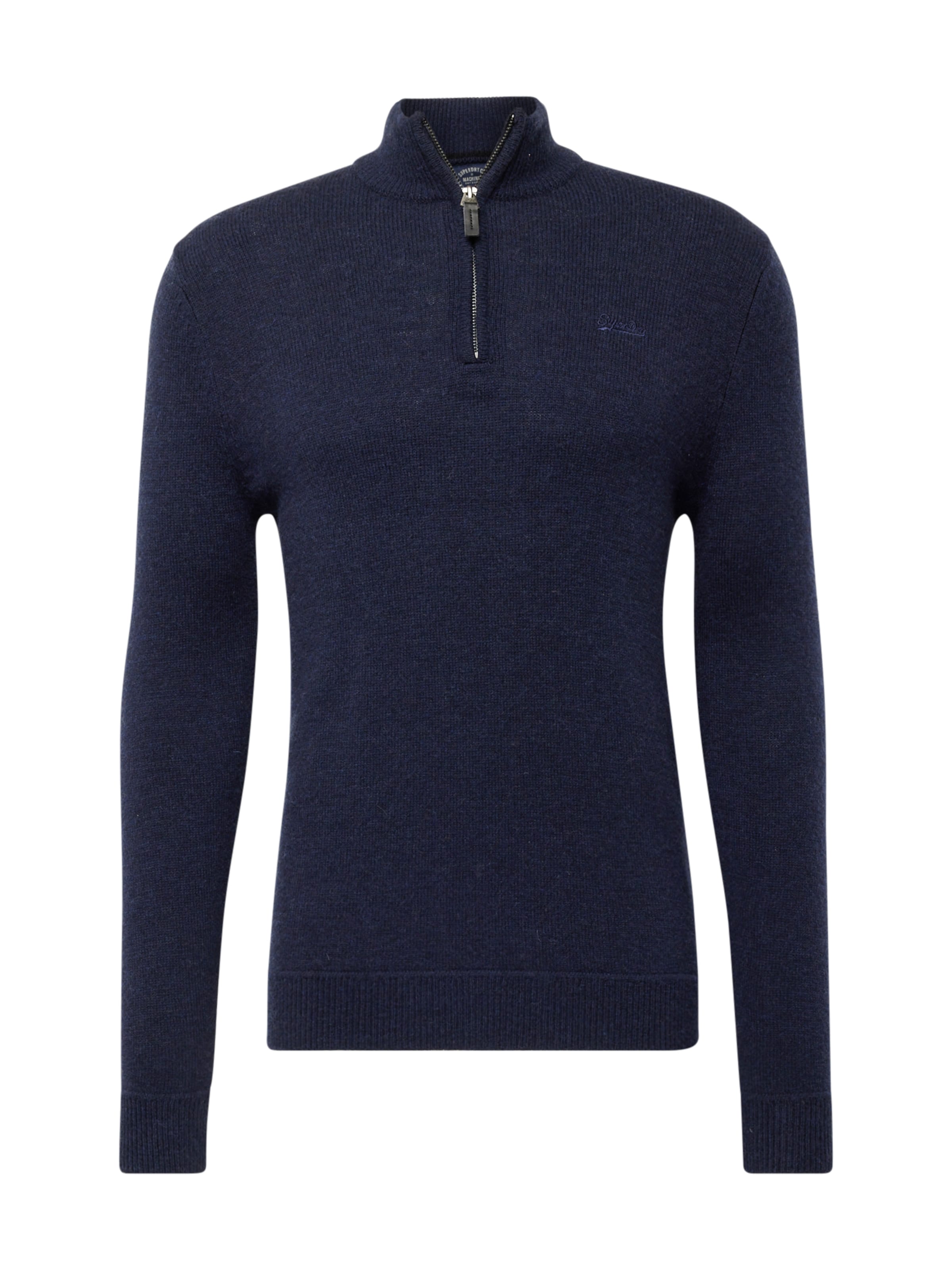 Superdry Trui 'Essential' in Blauw: voorkant