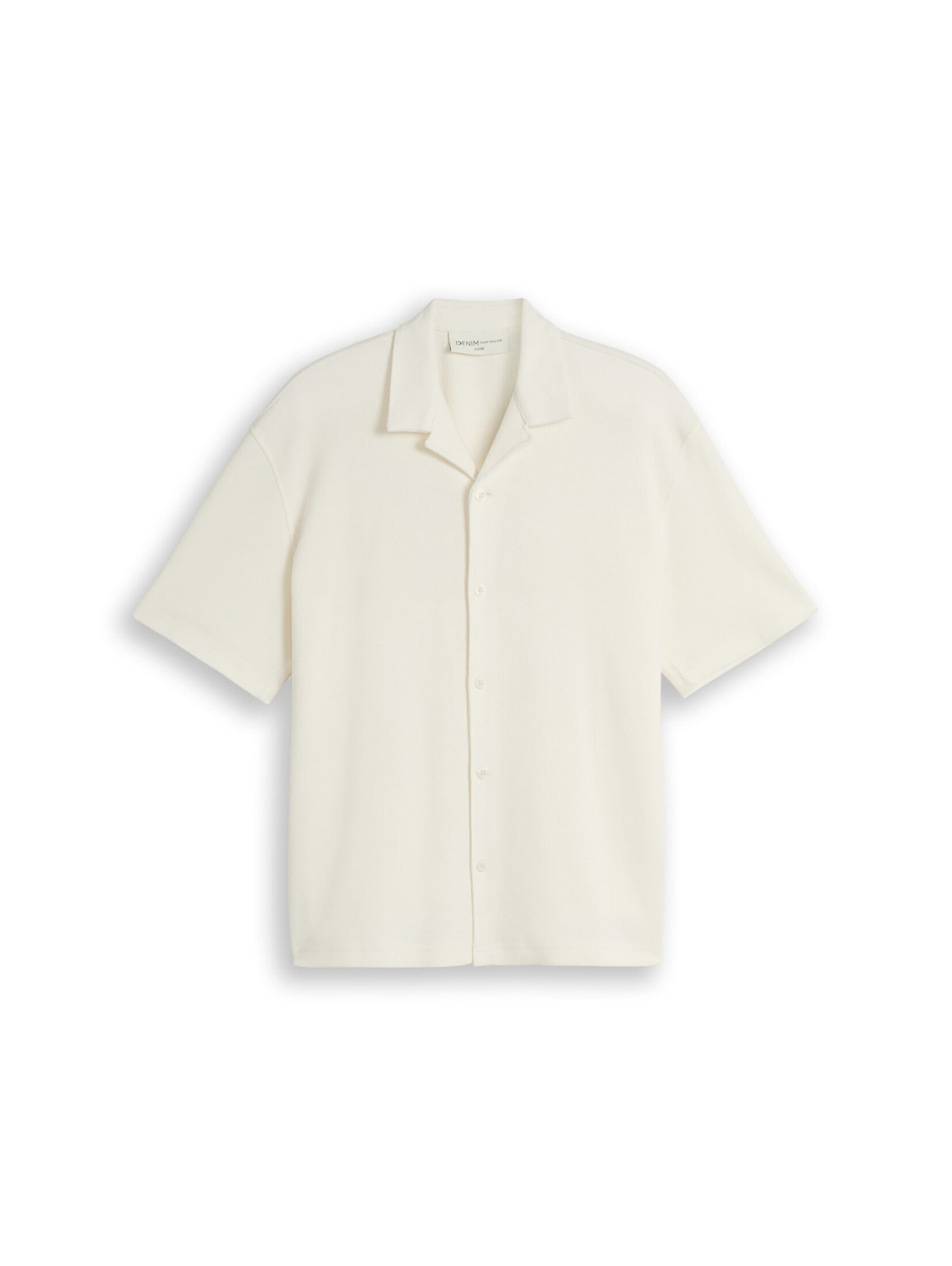 TOM TAILOR DENIM Hemd in XXL in creme, Produktansicht