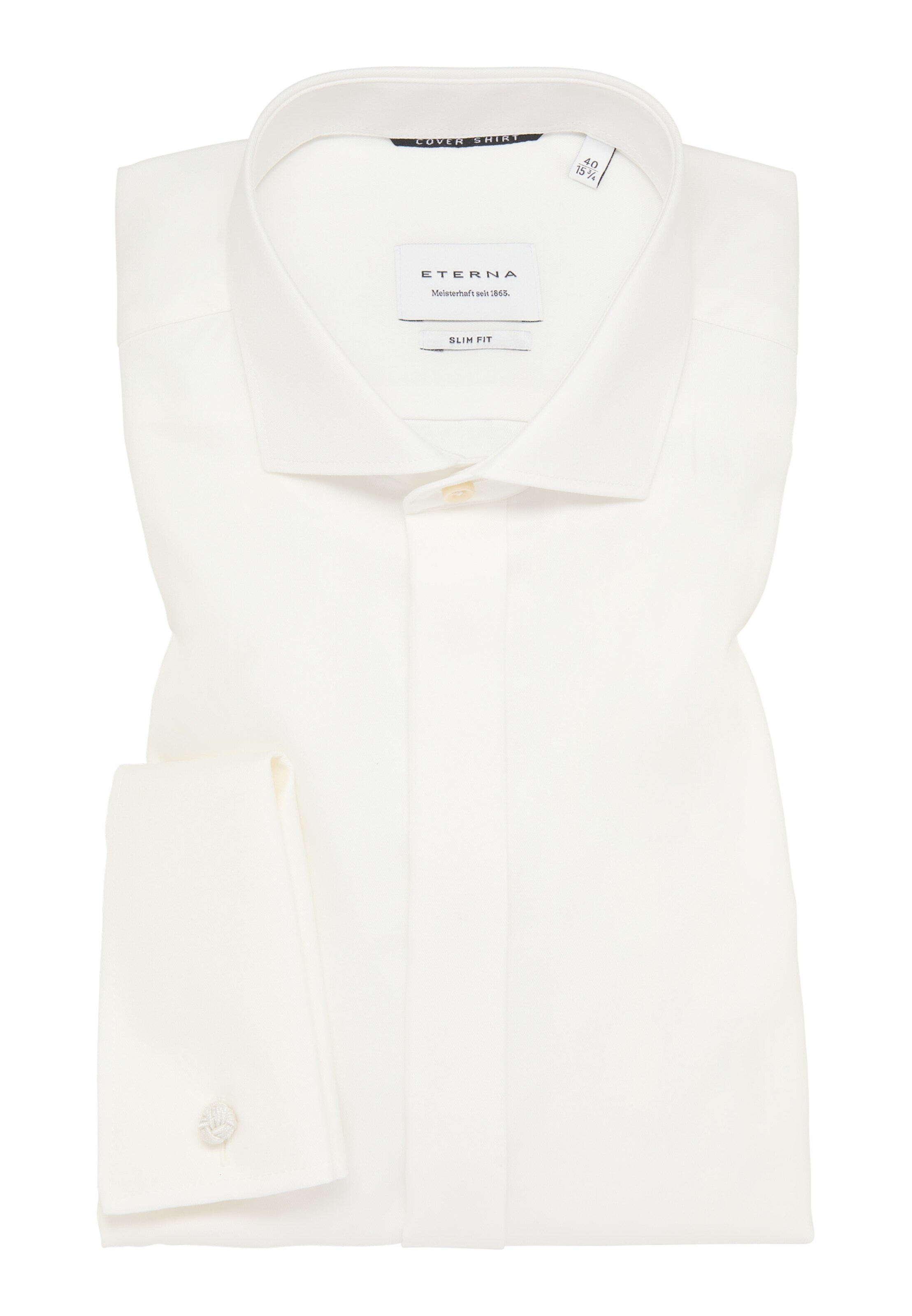 ETERNA Slim Fit Hemd in Beige