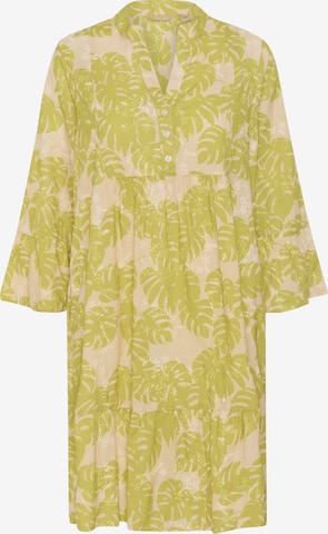 CULTURE Jurk 'Debora' in Geel: voorkant