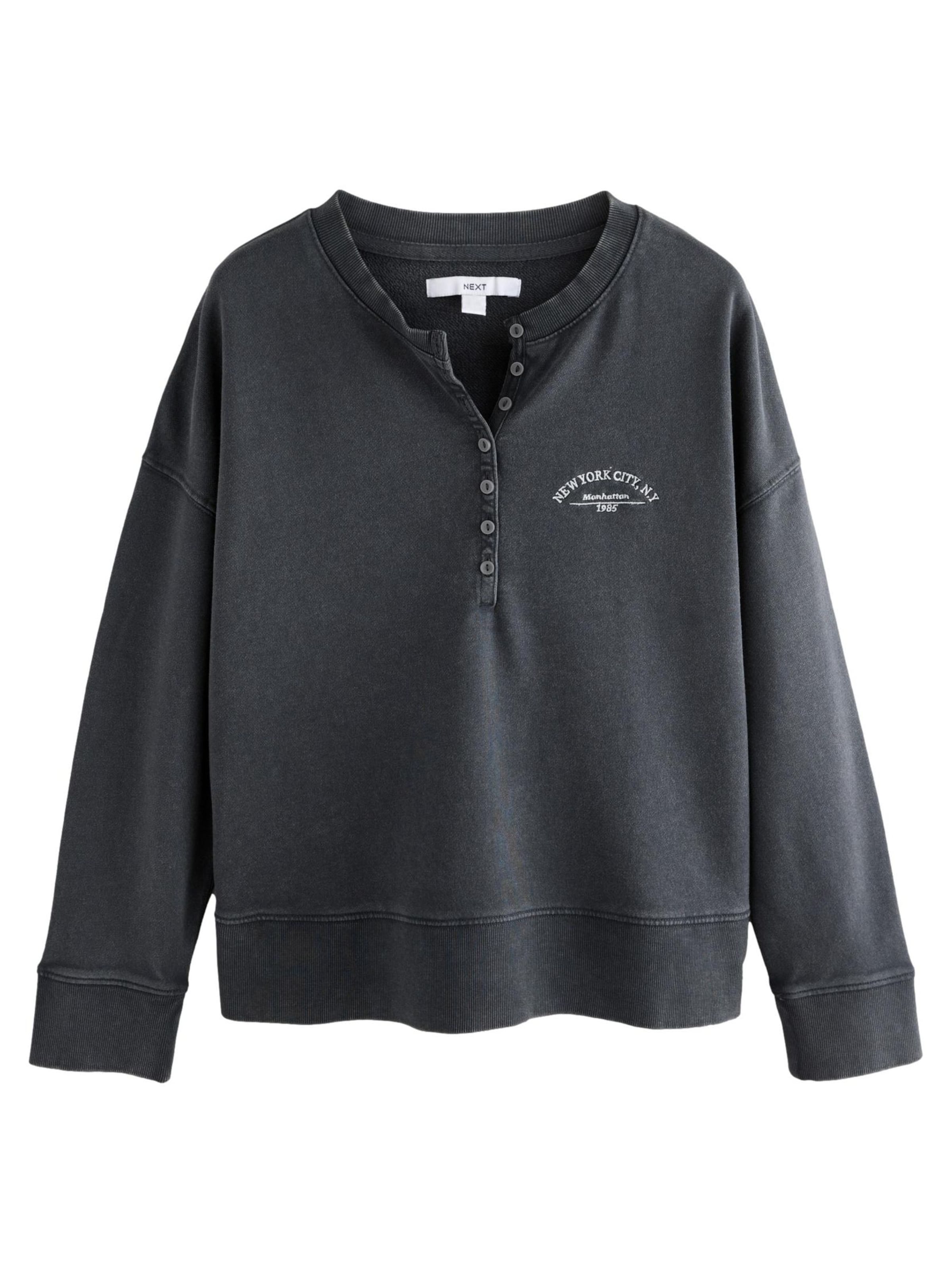 Next Mikina – šedá: přední strana