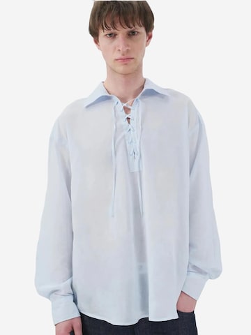 Giesto Comfort Fit Hemd in Blau: Vorderseite