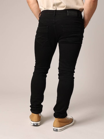 Coupe slim Jean 'CARLOS' Deeluxe en noir